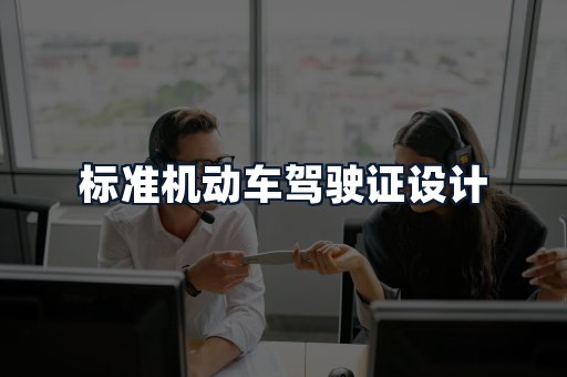 标准机动车驾驶证设计